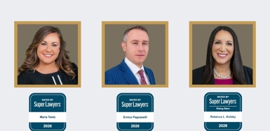 Maria Testa, Enrico Pagnanelli, and Rebecca Kolsky Selected for 2026 Pennsylvania Super Lawyers Recognition Photo